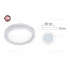 Panou LED 32W Rotund D40cm Aplicat Alb