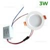 Spot LED 3W Rotund Alb CTD