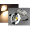 Spot LED 5W COB Rotund Mobil Argintiu