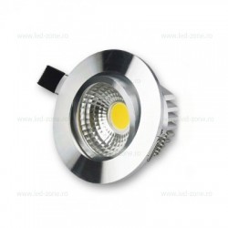 Spot LED 5W COB Rotund Mobil Argintiu