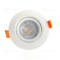 SPOTURI LED, Spot LED 3W SMD Rotund Mobil Alb ABS, LED-Zone.ro