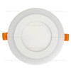 Spot LED 9W Rotund Alb Rece Contur Albastru 