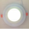 Spot LED 9W Rotund Alb Rece Contur Albastru 