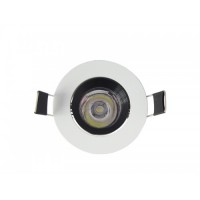 SPOTURI LED - Reduceri Spot LED 1x1W Rotund Mobil Alb 220V Promotie