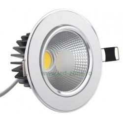 Spot LED 30W COB Rotund Mobil Alb - Argintiu