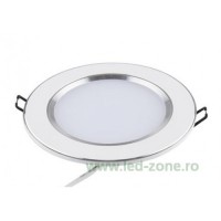 SPOTURI LED ROTUNDE, Spot LED 3W Rotund Mat Alb - Argintiu, LED-Zone.ro