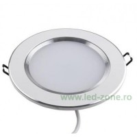 SPOTURI LED ROTUNDE, Spot LED 5W Rotund Mat Alb - Argintiu, LED-Zone.ro