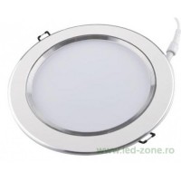 SPOTURI LED ROTUNDE, Spot LED 7W Rotund Mat Alb - Argintiu, LED-Zone.ro