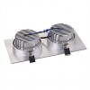 Spot LED 2x3W Dreptunghiular Mobil Argintiu