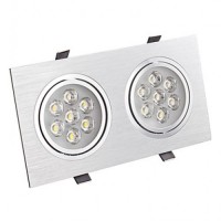 SPOTURI LED - Reduceri Spot LED 2x7W Dreptunghiular Mobil Argintiu Promotie