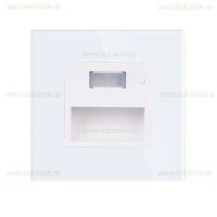 SPOTURI LED, Spot LED 1,5W Patrat Alb Trepte Senzor Sticla, LED-Zone.ro