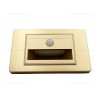 Spot LED 1W Dreptunghiular Auriu Trepte Senzor LZ4733