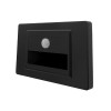 Spot LED 1W Dreptunghiular Negru Trepte Senzor LZ6143