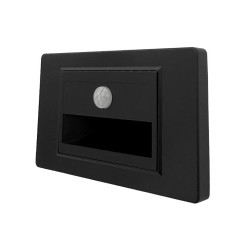 Spot LED 1W Dreptunghiular Negru Trepte Senzor LZ6143
