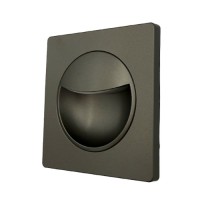 SPOTURI LED, Spot LED 1W Patrat Argintiu Trepte LZ9525, LED-Zone.ro