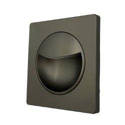 Spot LED 1W Patrat Argintiu Trepte LZ9525
