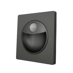 Spot LED 1W Patrat Argintiu Trepte Senzor LZ5550