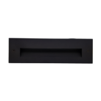 ILUMINAT EXTERIOR LED, Spot LED Trepte 6W 220V Dreptunghiular Negru IP65, LED-Zone.ro