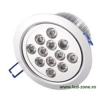 SPOTURI LED - Reduceri Spot LED 12x1W Rotund Mobil Argintiu 220V Promotie