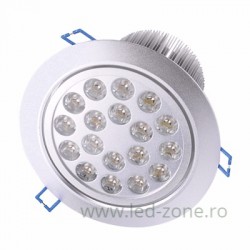 Spot LED 18x1W Rotund Mobil Argintiu 220V