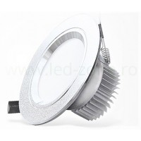 SPOTURI LED ROTUNDE, Spot LED 5W Rotund Mat Argintiu, LED-Zone.ro