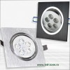 Spot LED 5x1W Patrat Mobil Argintiu