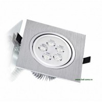 SPOTURI LED PATRATE MOBILE - Reduceri Spot LED 5x1W Patrat Mobil Argintiu Promotie