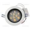 Spot LED 9x1W Rotund Mobil Alb - Negru