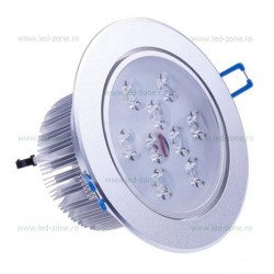 Spot LED 9x1W Rotund Mobil Argintiu 220V