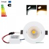 Spot LED 3W COB Rotund Mobil Alb