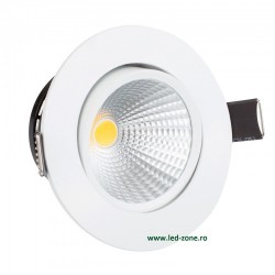 Spot LED 3W COB Rotund Mobil Alb