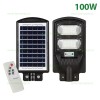 Lampa LED Iluminat Stradal 100W Solara cu Senzor Miscare si Telecomanda GRAND