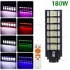 Lampa LED Iluminat Stradal 180W Solara cu RGB Senzor Miscare si Telecomanda
