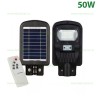 Lampa LED Iluminat Stradal 50W Solara cu Senzor Miscare si Telecomanda GRAND