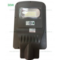 ILUMINAT STRADAL LED, Lampa LED Iluminat Stradal 30W 48xSMD Solara cu Senzor Miscare, LED-Zone.ro
