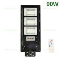 LAMPI LED STRADALE SOLARE - Reduceri Lampa LED Iluminat Stradal 90W Solara cu Senzor Miscare LZ01 Promotie