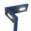 Stalp Iluminat LED 60W + 20W Ornamental Albastru 3M Solar