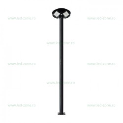 Stalp Stradal Decorativ 2.5 Metri Negru POLE