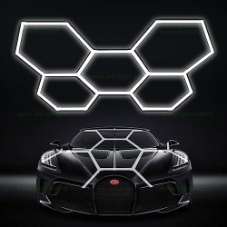 Set 5 Hexagoane LED Honeycomb 192W Tuburi 566mm