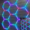 Set 8 Hexagoane LED Honeycomb RGB Digitale Tuburi 460mm