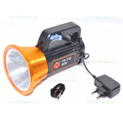 Lanterna LED De Mana 50W cu Acumulator 220V