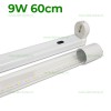 Tub LED T8 Clar 9W 60cm Detasabil Suport Inclus