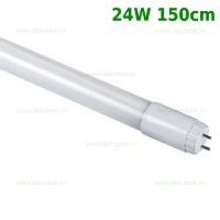 TUBURI LED T8, Tub LED T8 Mat 24W 150cm 360 Grade Sticla Alimentare Un Capat LZ01, LED-Zone.ro