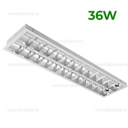 Corp Iluminat LED 36W 120cm Incastrat 2x18W Tub T8