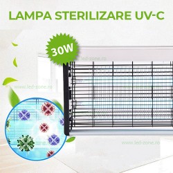 Lampa Sterilizare 30W cu 2xTUB T8 UV-C si Intrerupator