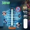 Lampa Sterilizare Germicida UV-C cu Ozonificare 38W Negru