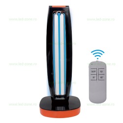 Lampa Sterilizare Germicida UV-C cu Ozonificare 38W Negru