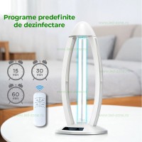 PRODUSE ANTIBACTERIENE - Reduceri Lampa Sterilizare Germicida UV-C cu Ozonificare 38W Promotie