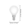 Bec LED E14 4.5W 2700K 110049