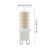 Bec LED G9 3W 3000K 110156